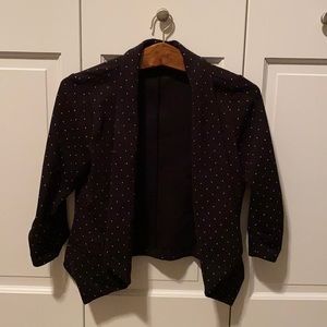 Maurice’s polka dot black and white blazer